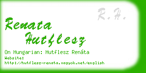 renata hutflesz business card
